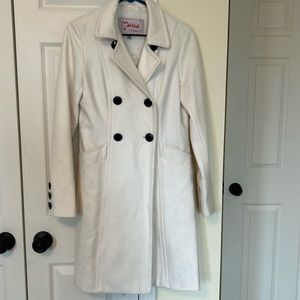 Maria Dionisiou cream white women winter coat
